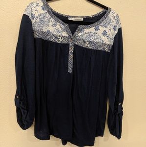 Navy blue blouse